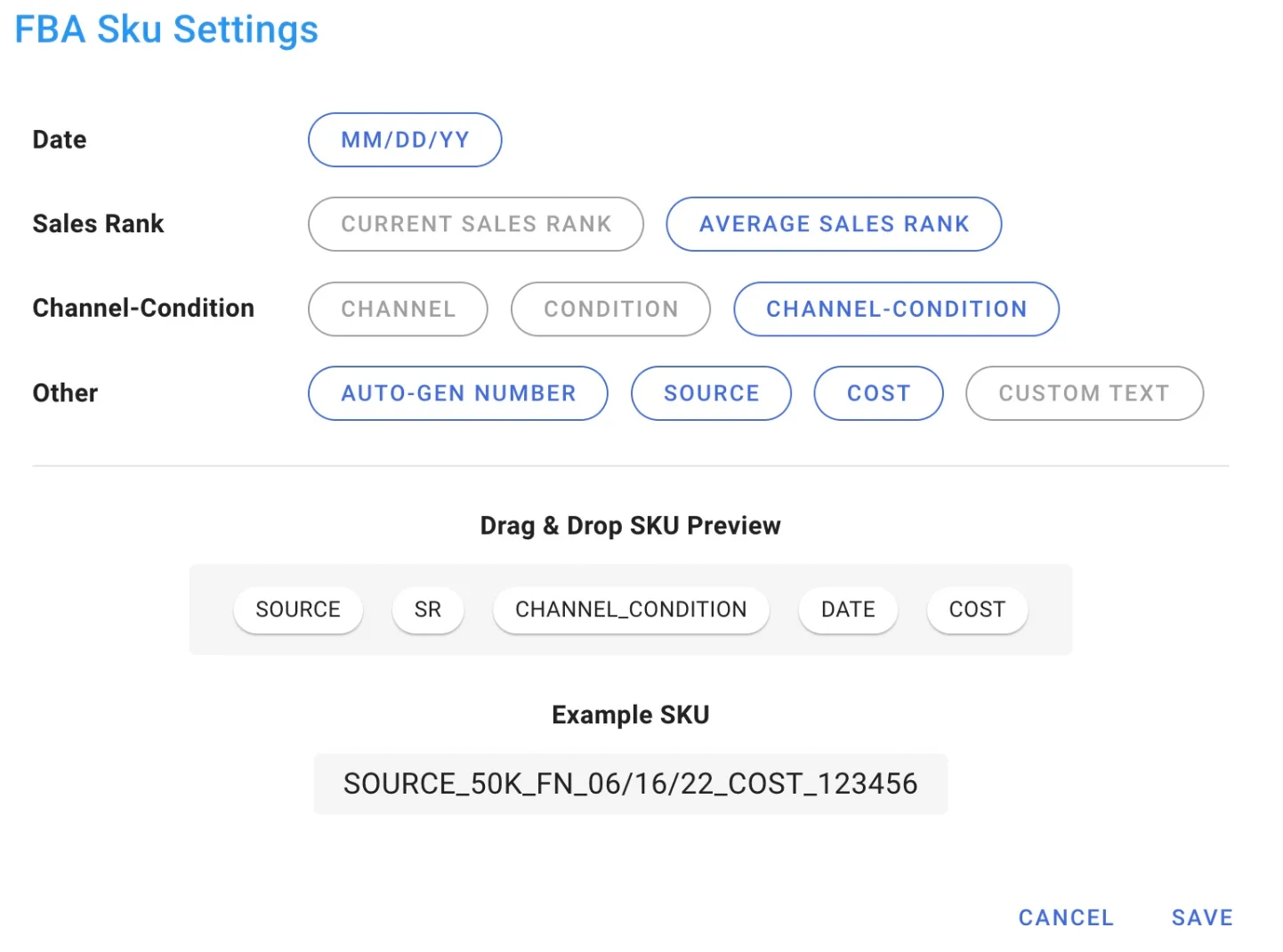 Amazon Seller SKU